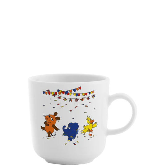 DieMaus Tasse 0,3l – Party mit Maus, Elefant und Ente