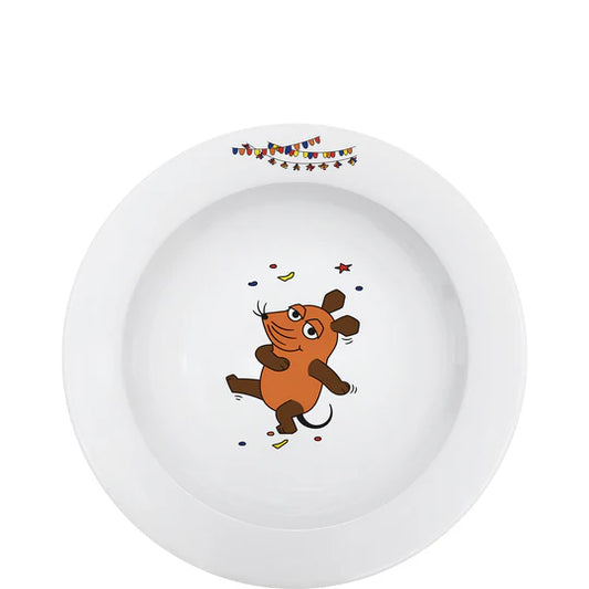 DieMaus Kinderteller Ø 20cm – Konfetti-Maus in Feierlaune