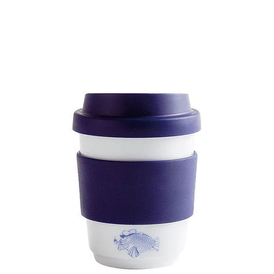 Ahoi Marie Becher 0,27 l + Trinkdeckel Fischschwarm