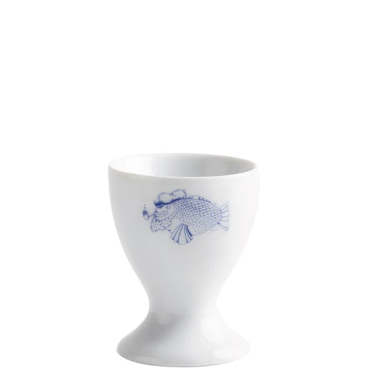 Ahoi Marie Eierbecher mit Fuß Fischschwarm