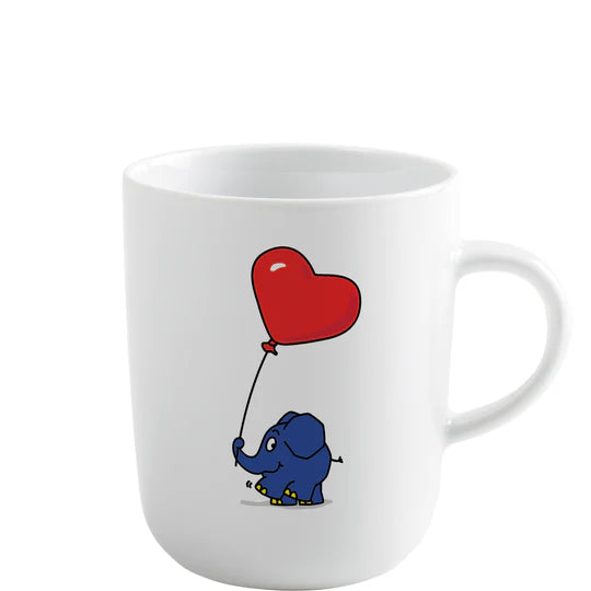 DieMaus Tasse 0,35l Elefant mit Herzluftballon