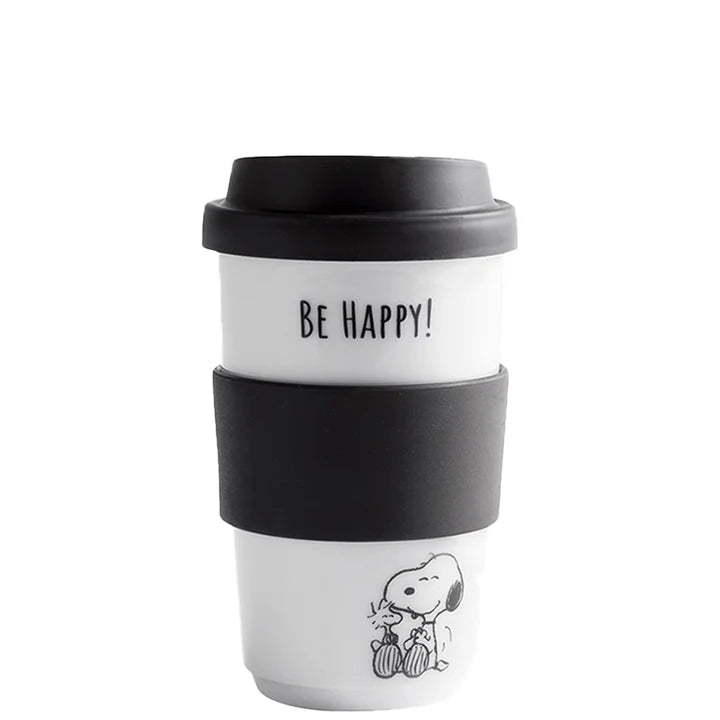 Peanuts Becher 0,40 l + Trinkdeckel Peanuts Be Happy