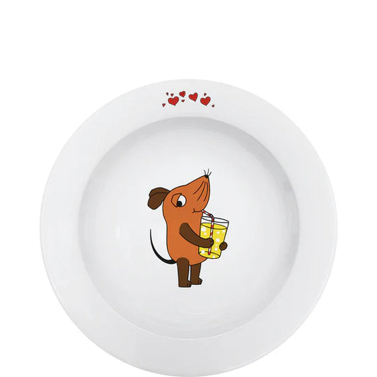 DieMaus Kinderteller Ø 20 cm – Limo-Liebe mit der Maus