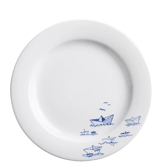 Ahoi Marie Brunch-Teller 23 cm Papierschiffchen
