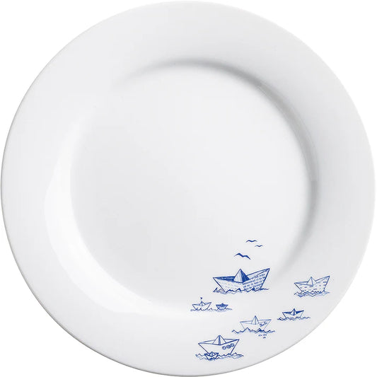 Ahoi Marie Speiseteller 26 cm Papierschiffchen