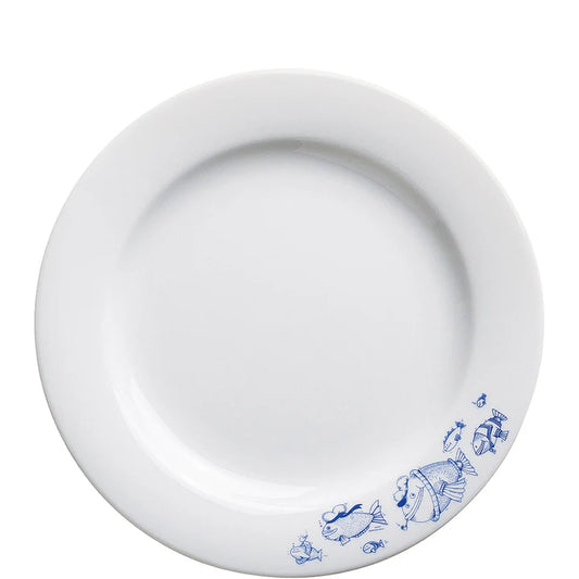Ahoi Marie Brunch-Teller 23 cm Fischschwarm