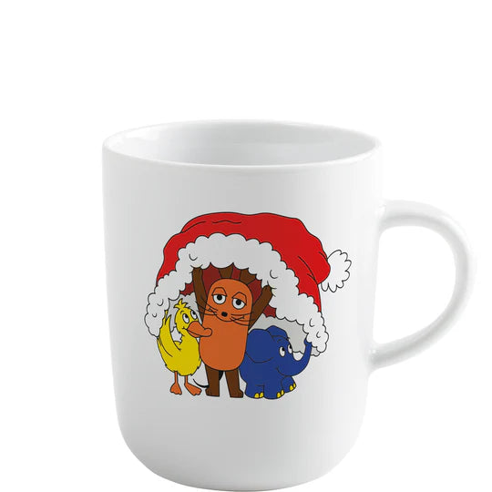 DieMaus Tasse 0,35l – Weihnachten mit Maus, Elefant und Ente